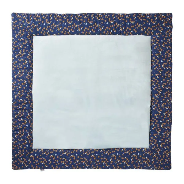 Tapis de jeu réversible / fond de parc Stardust indigo/lagon/camel - Tapis de jeu et cale-bébés par BB&Co