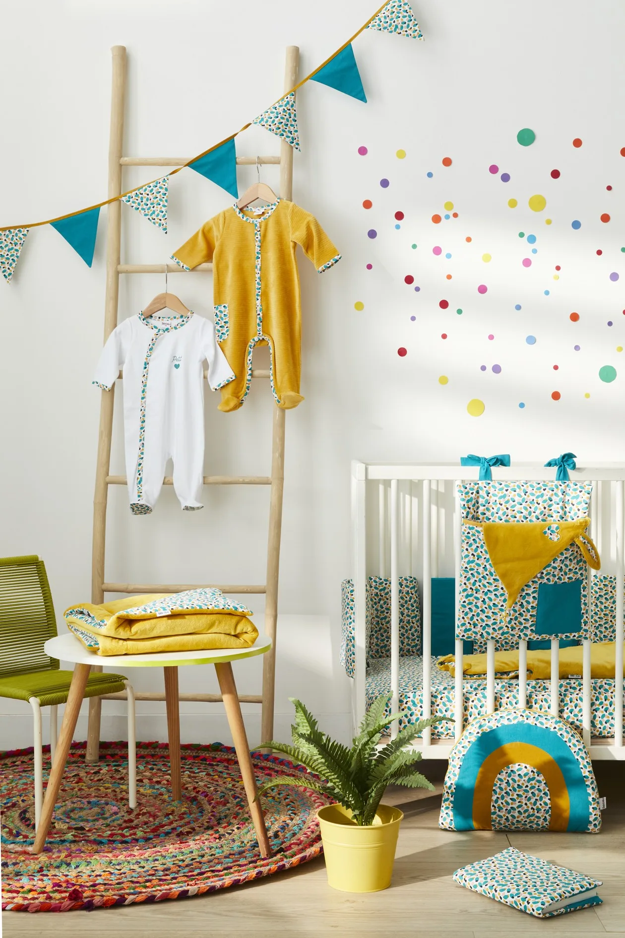 Range-Pyjama & Doudous à accrocher multicolore/émeraude Baby Pop - Range-Pyjamas par BB&Co