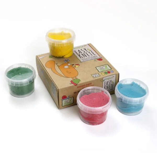 Coffret 4 pots pâte à modeler naturelle & vegan "Yuki" - Accueil par Neogrün