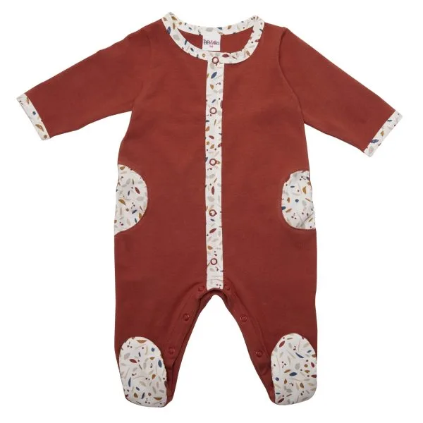 Dors-bien coton Portofino tomette / imp. terrazzo - Pyjamas par BB&Co