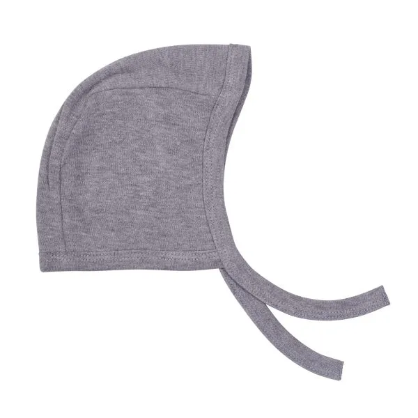 Bonnet naissance forme béguin gris chiné - Bonnets par BB&Co