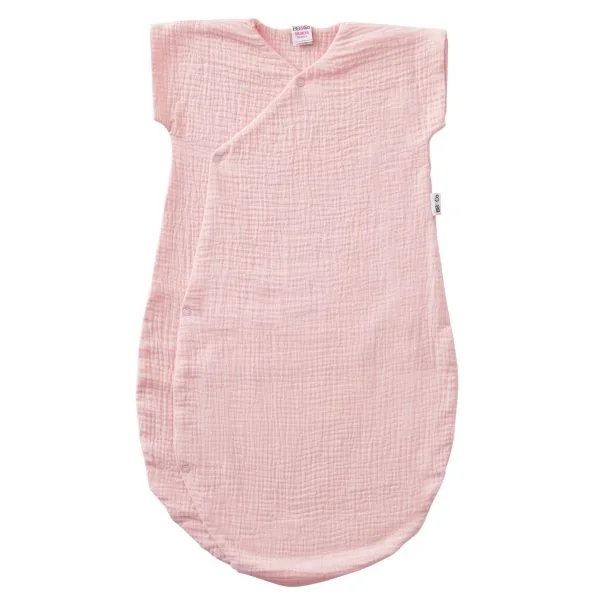 Gigoteuse légère forme kimono double gaze uni rose blush - Gigoteuses par BB&Co