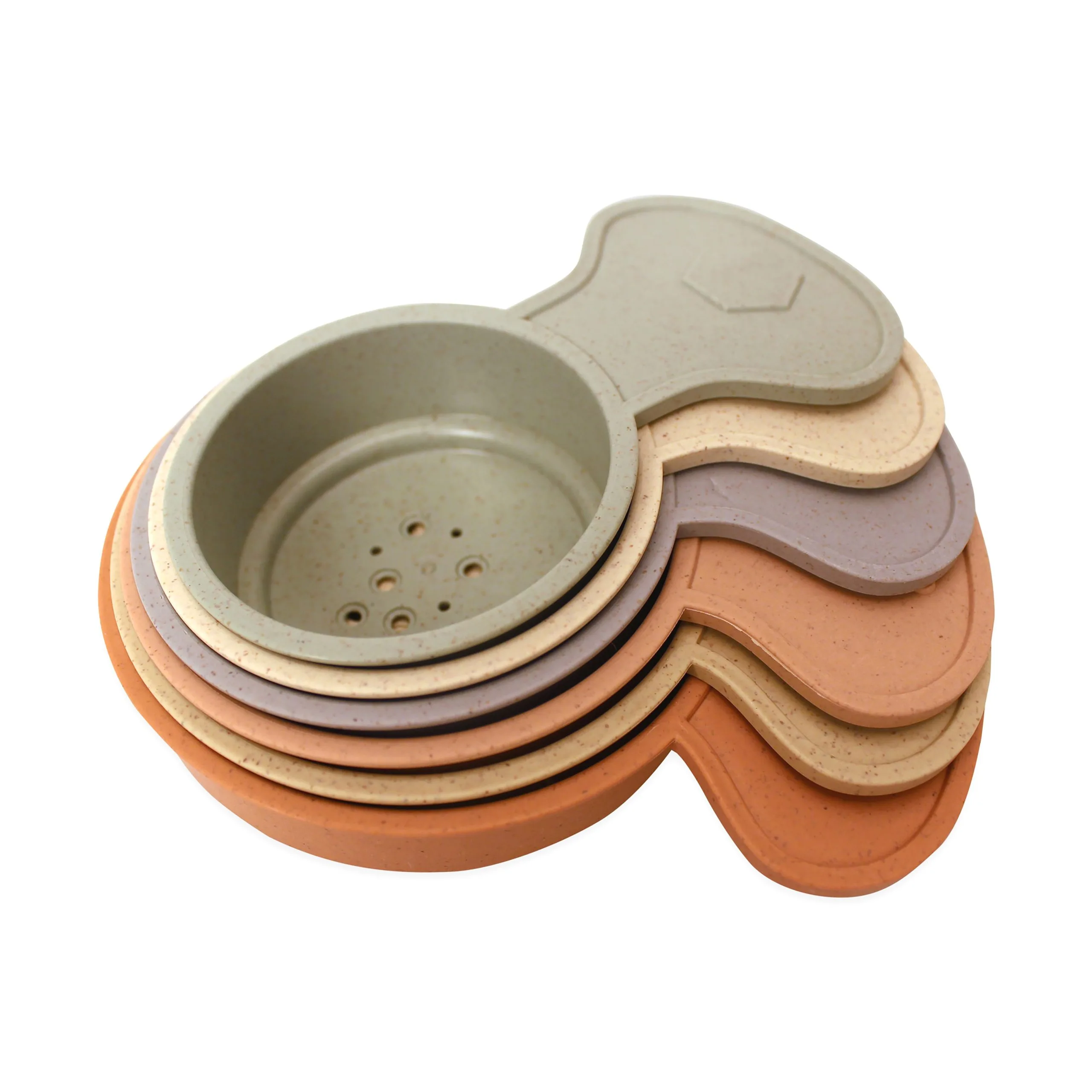Gobelets empilables x 6 en matière recyclée - Jouets par Magni