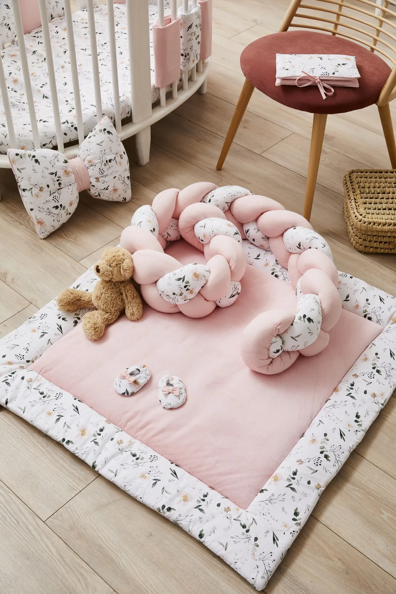 Tapis de jeu réversible/fond de parc - Sweet Garden - Tapis de jeu et cale-bébés par BB&Co
