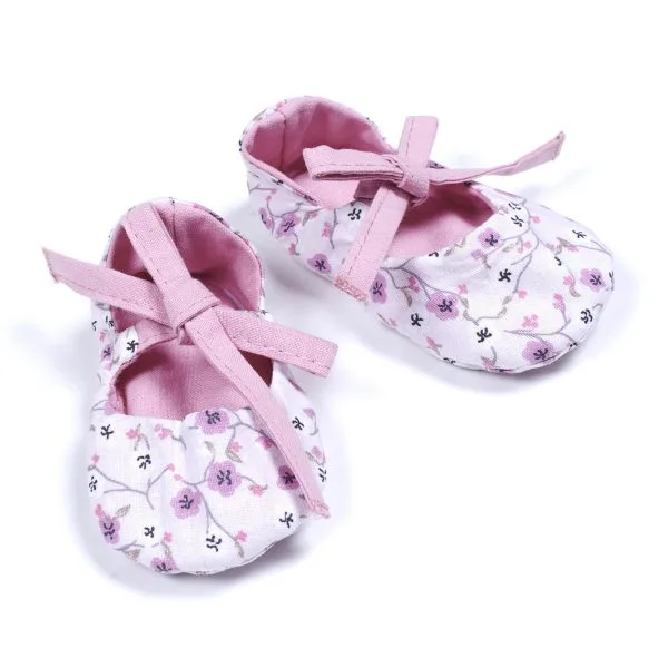 Chaussons ballerines imp. liberty / rose