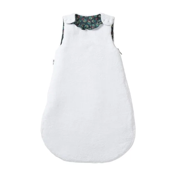 Gigoteuse réversible Vintage Flowers microfibre blanc / imp. fleurs