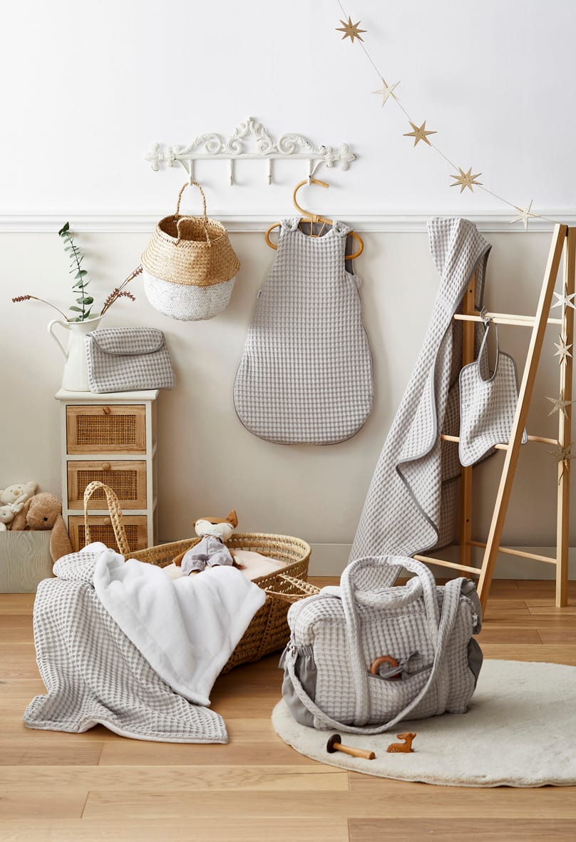 Sac à langer en coton gaufré nuage – Image 4