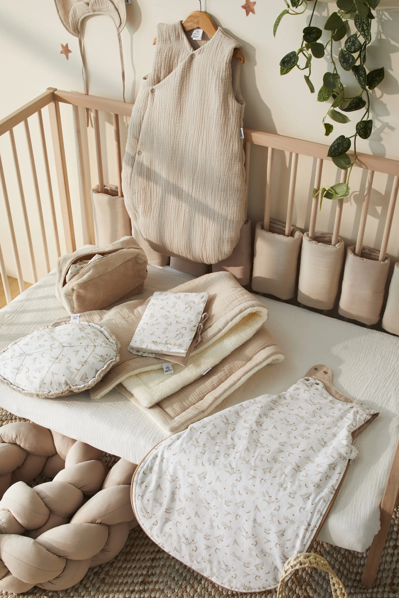 Couverture Luxe fausse fourrure angora beige / coton imprimé - Daydream – Image 4