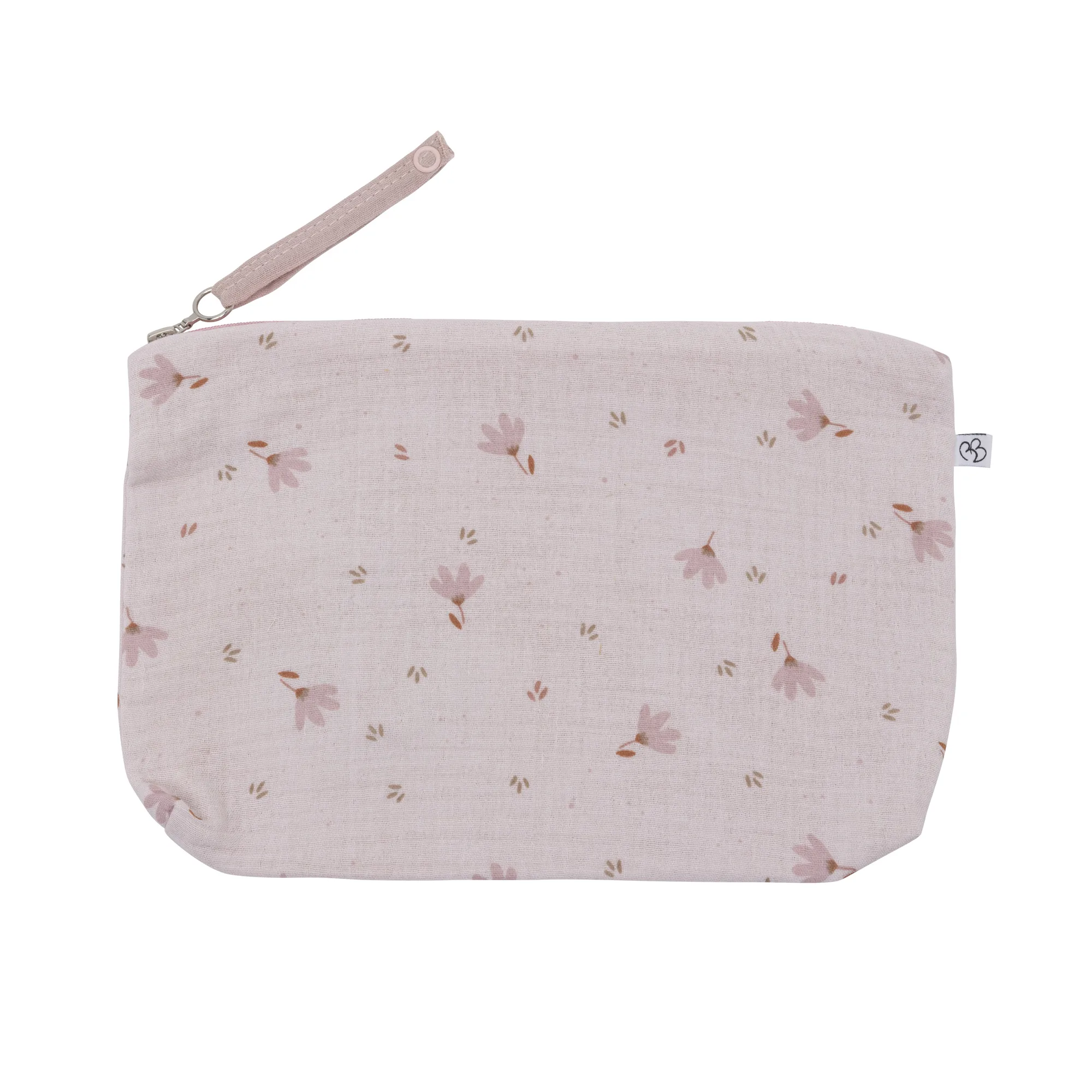 Baby trousse gaze de coton imprimé fleurs / pétale