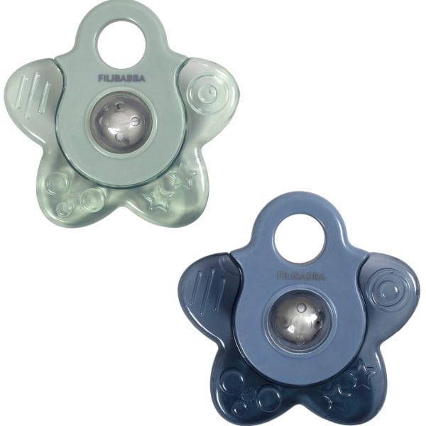 BB&Co - Anneau de dentition rafraîchissant étoile Pack x 2 - Bleu par Filibabba
