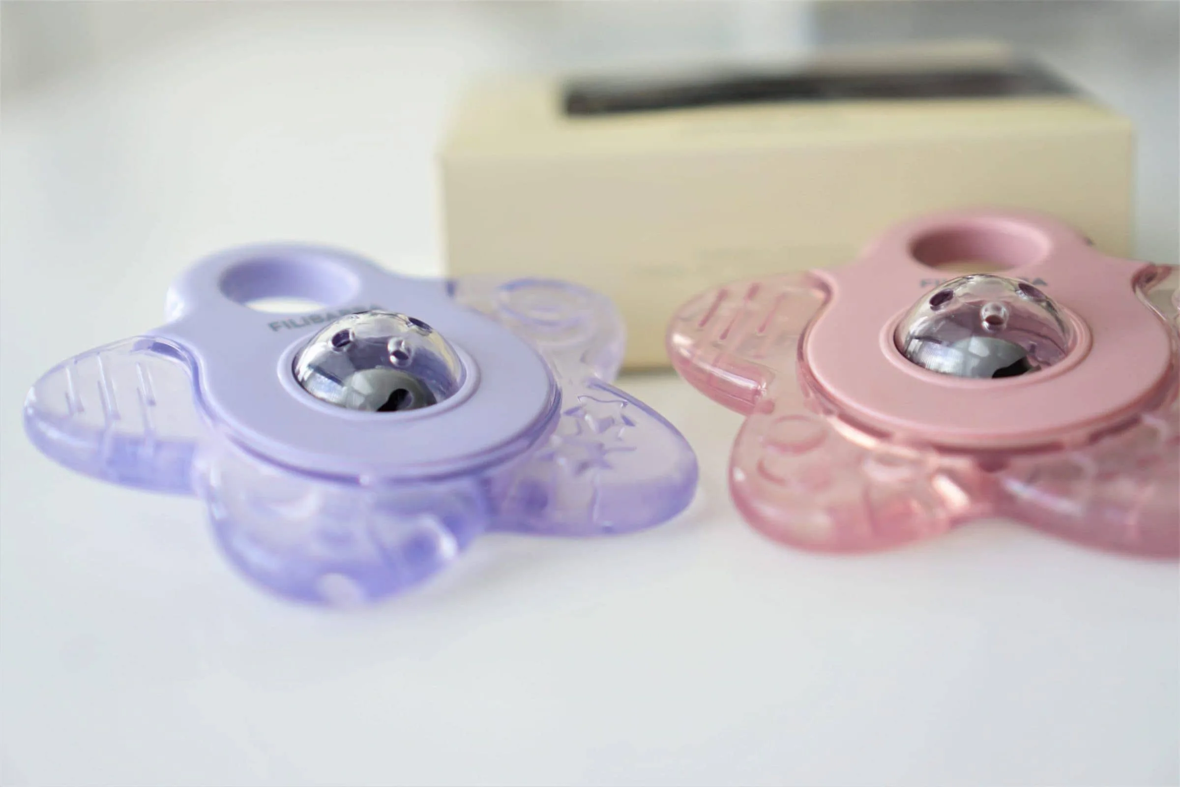 BB&Co - Anneau de dentition rafraîchissant étoile Pack x 2 - Rose par Filibabba – Image 3