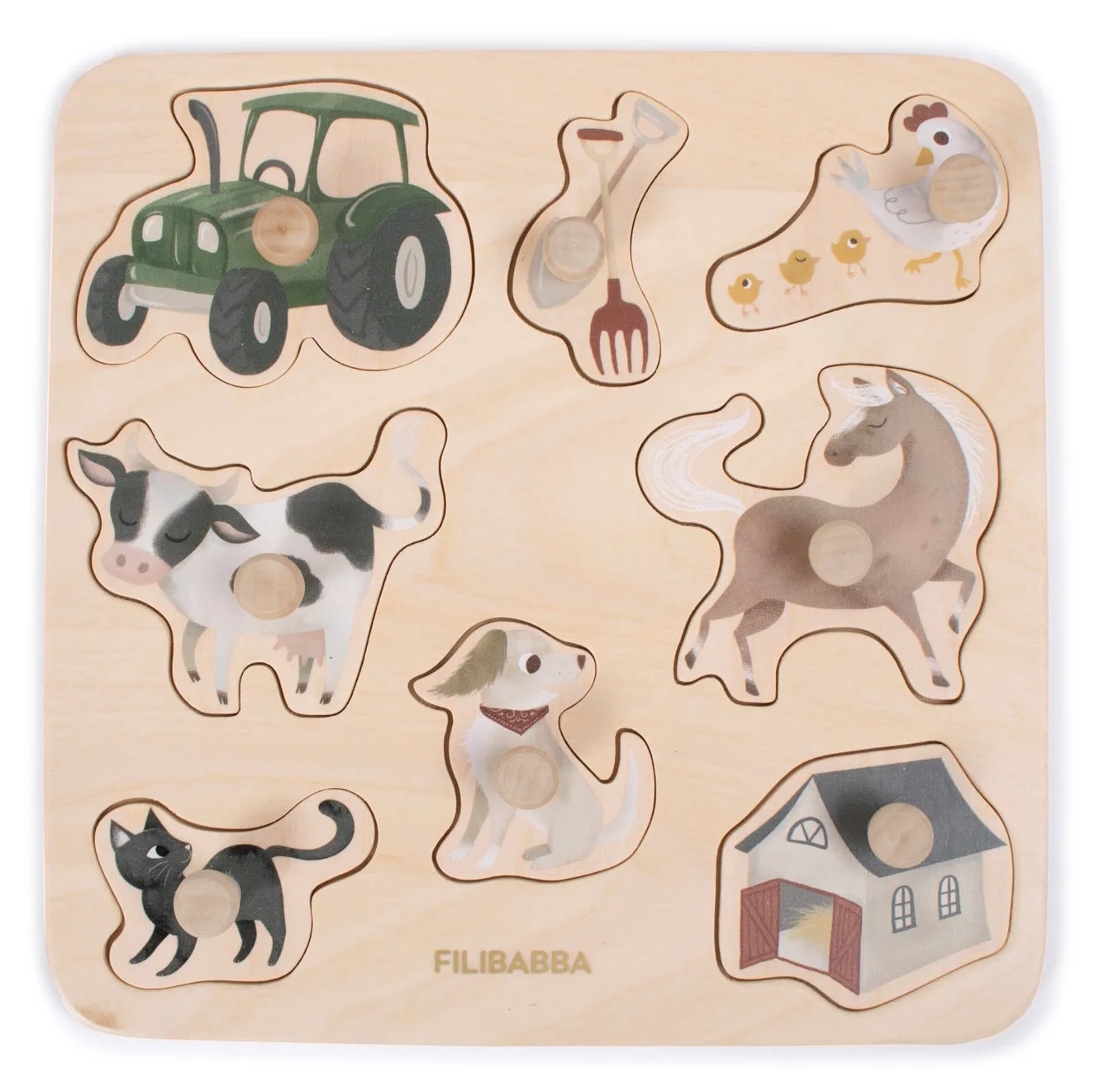 BB&Co - Puzzle en bois - A la ferme par Filibabba