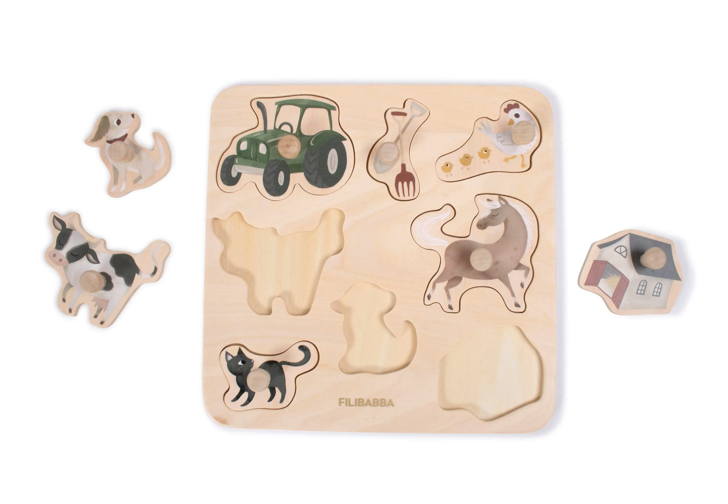 BB&Co - Puzzle en bois - A la ferme par Filibabba – Image 4