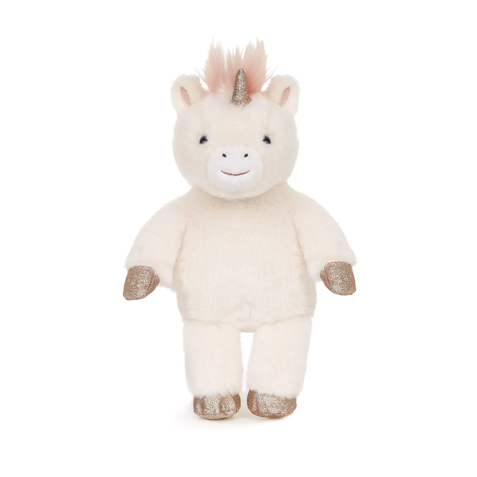 Peluche ultra douce licorne 25 cm - Crème/Rose/Or – Image 2