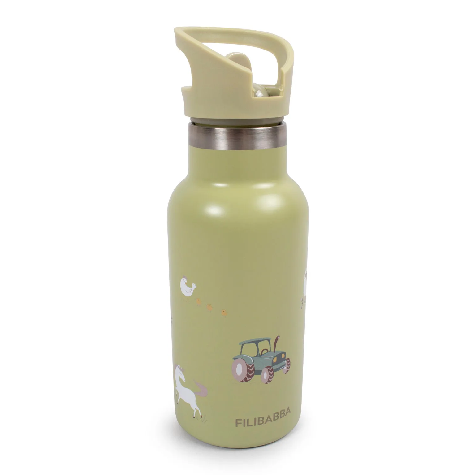 Ergobag Gourde Enfant En Acier Inoxydable 500 Ml - Sans BPA, Étanchéité Parfaite, Motifs Fun Pour Cartable