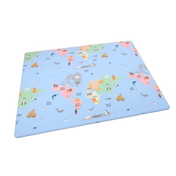 Tapis de jeu lavable en vinyle Aventuriers du monde