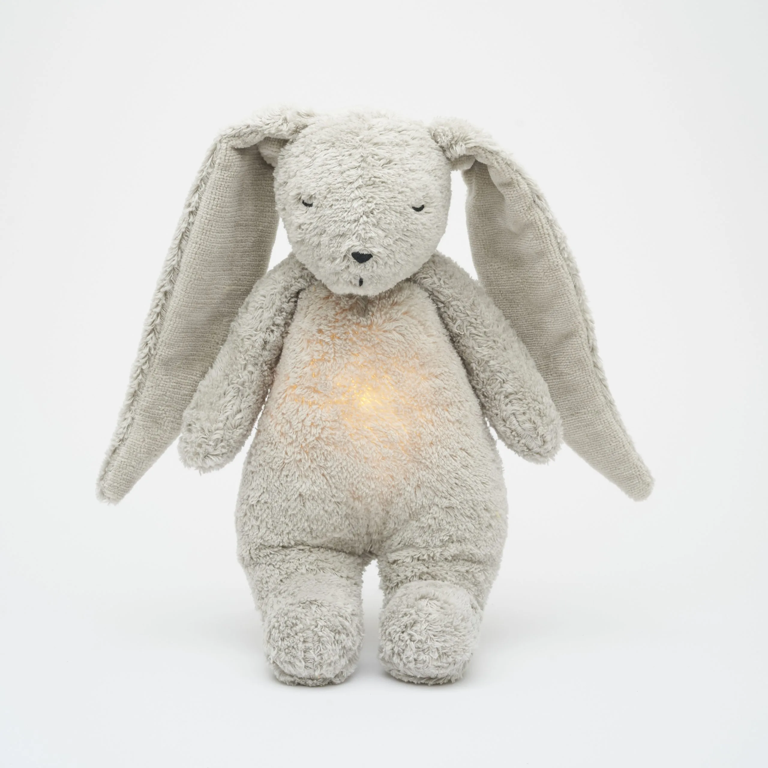 Moonie - lapin nature bio avec sons & lumières gris minéral