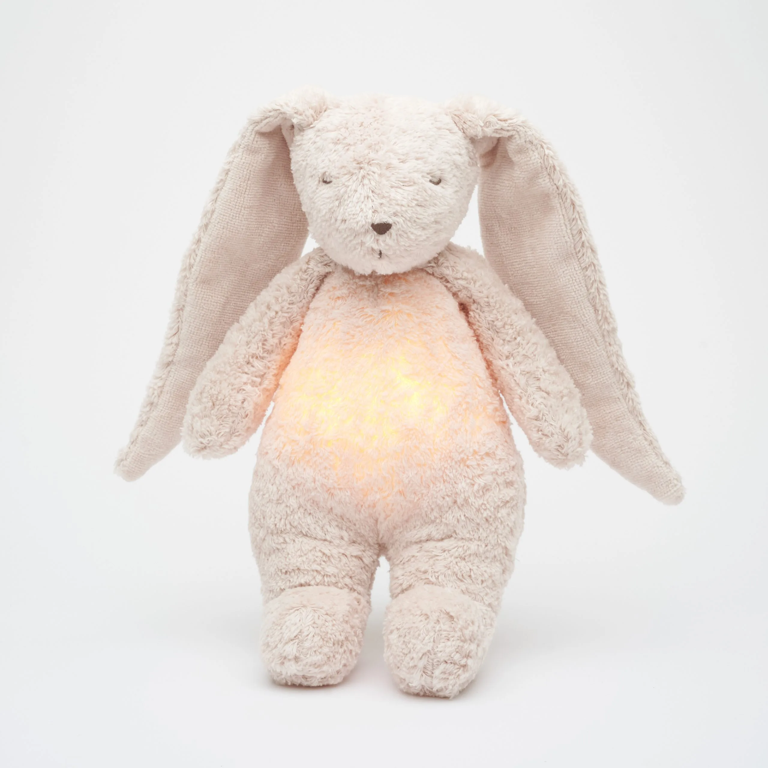 Moonie - lapin nature bio avec sons & lumières rose blush