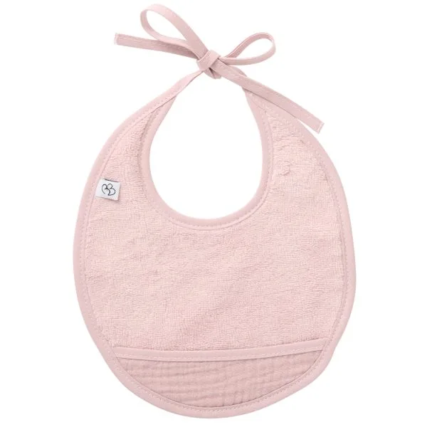 Bavoir naissance bi-matière pétale - Mix & Match