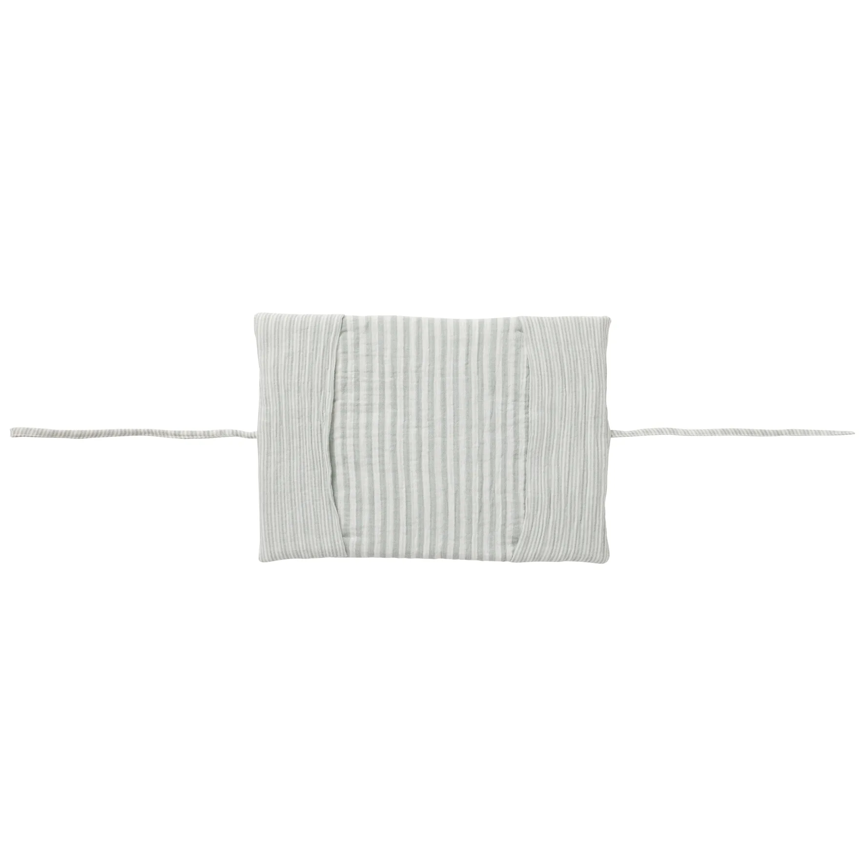 Protège-carnet de santé rayé vert de gris - Soft Stripes – Image 2