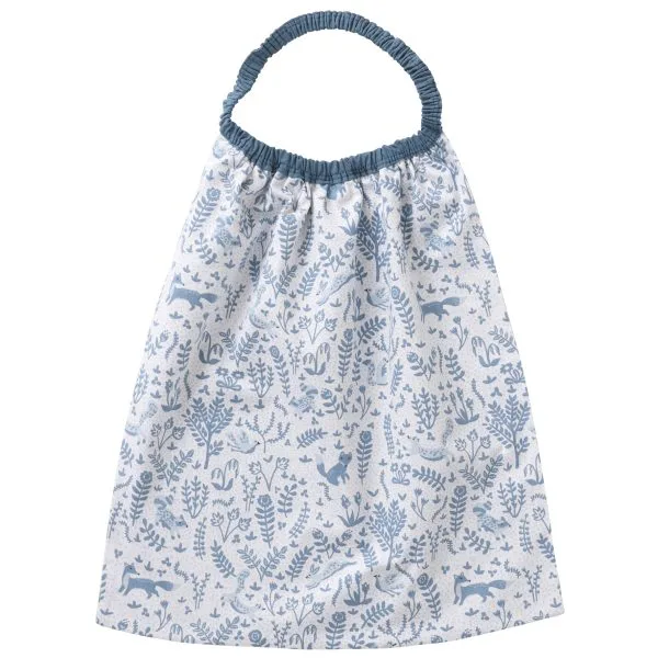 Serviette élastiquée forêt/ bleu