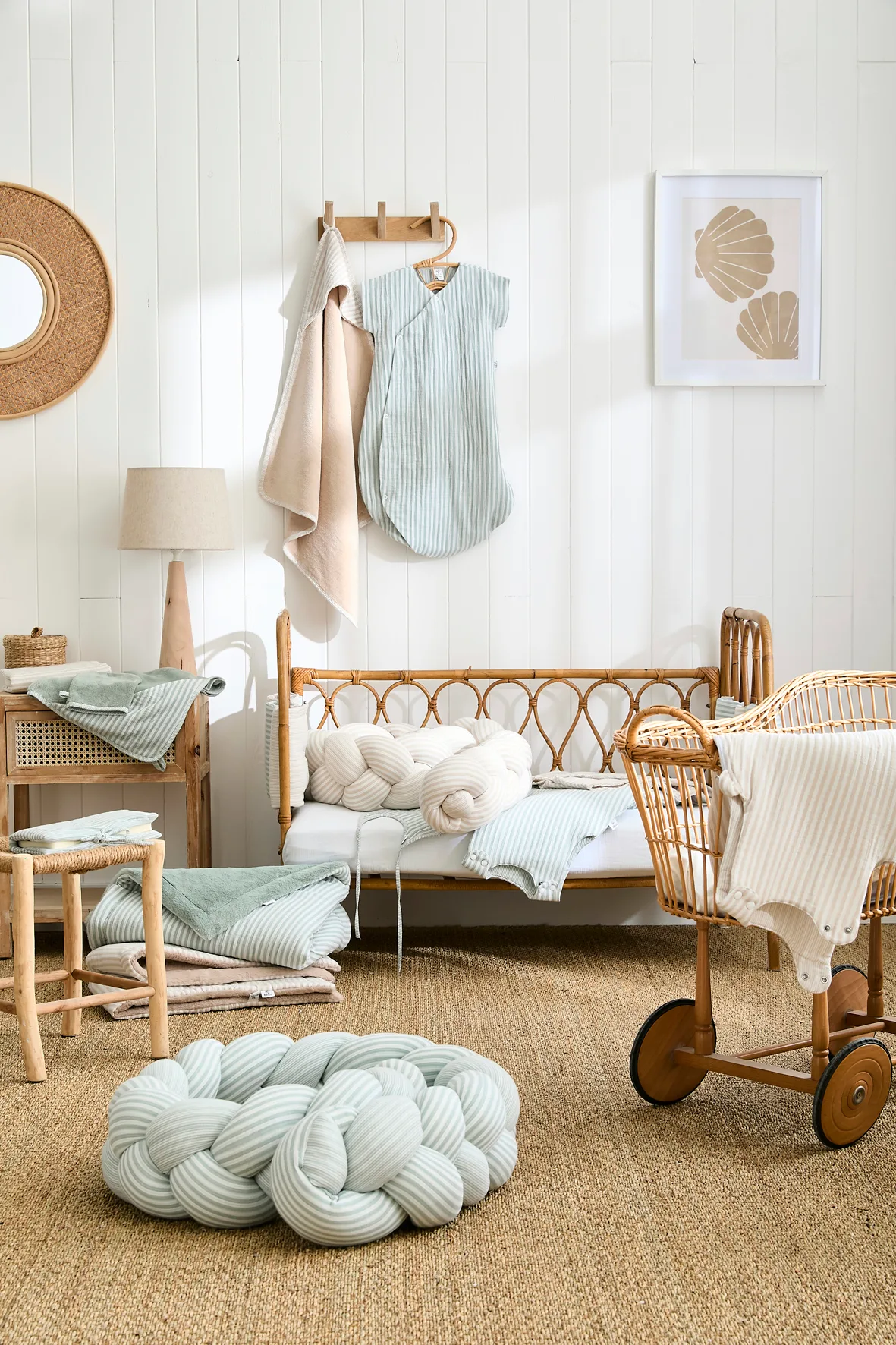 Couverture Luxe rayé galet - Soft Stripes – Image 3