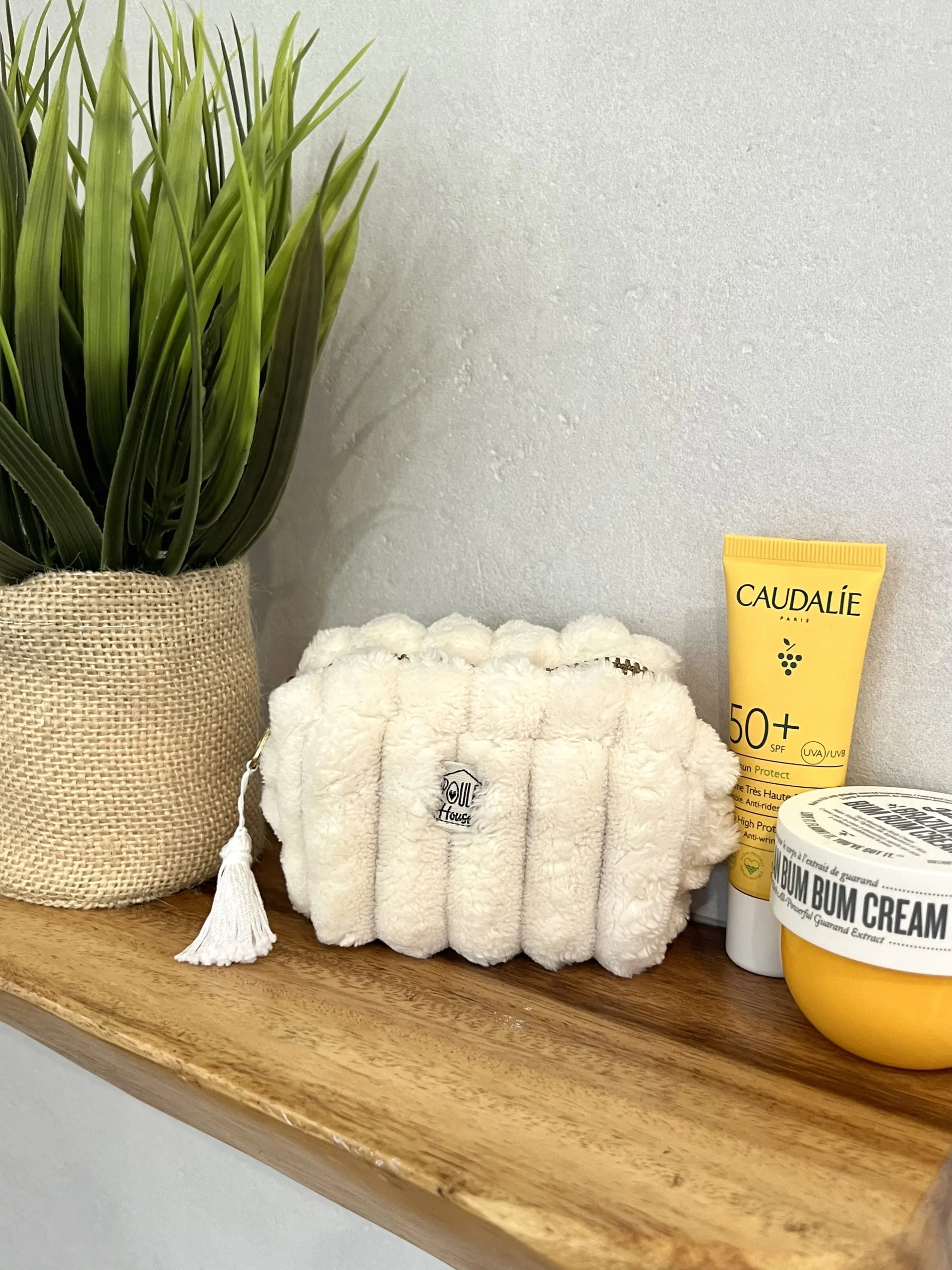 Baby Louise : Mini trousse minky matelassé - crème - Poule House – Image 2