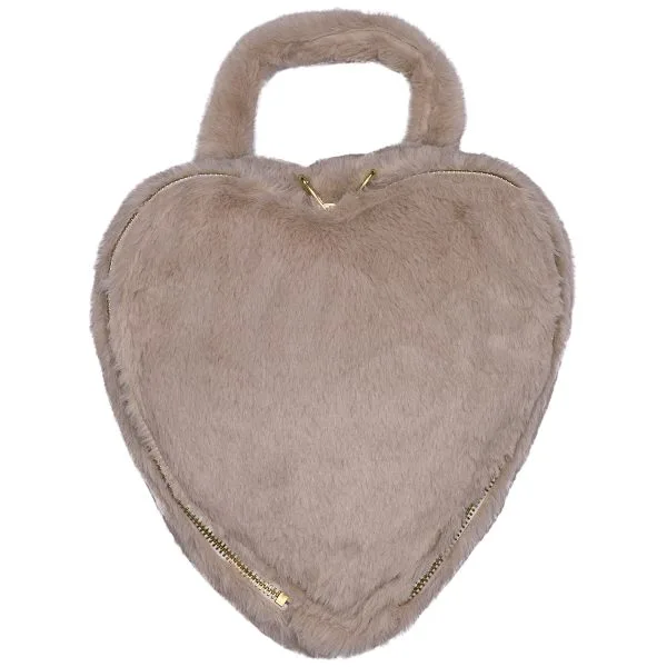 Valentina : Vanity cœur fausse fourrure -  angora galet Poule House