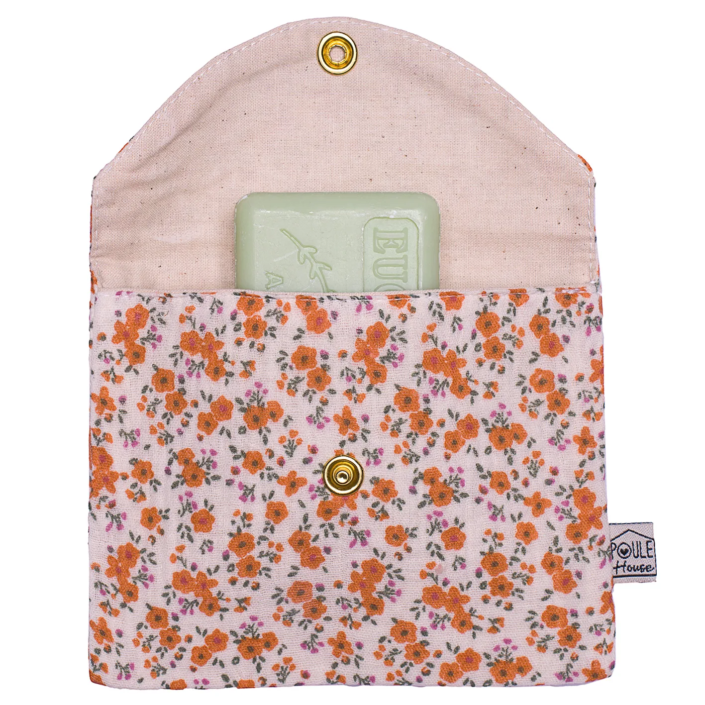 Pochette à savon imperméable - Liberty - Poule house – Image 2