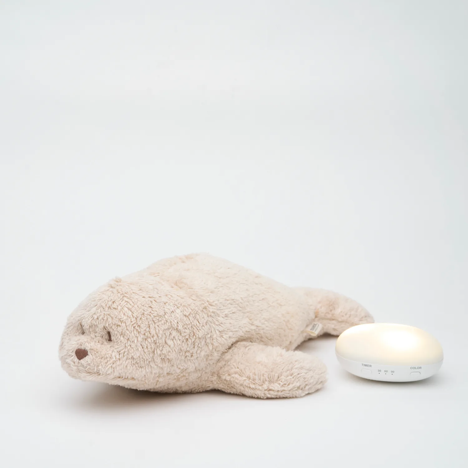 Photo peluche Moonie phoque couleur sable
