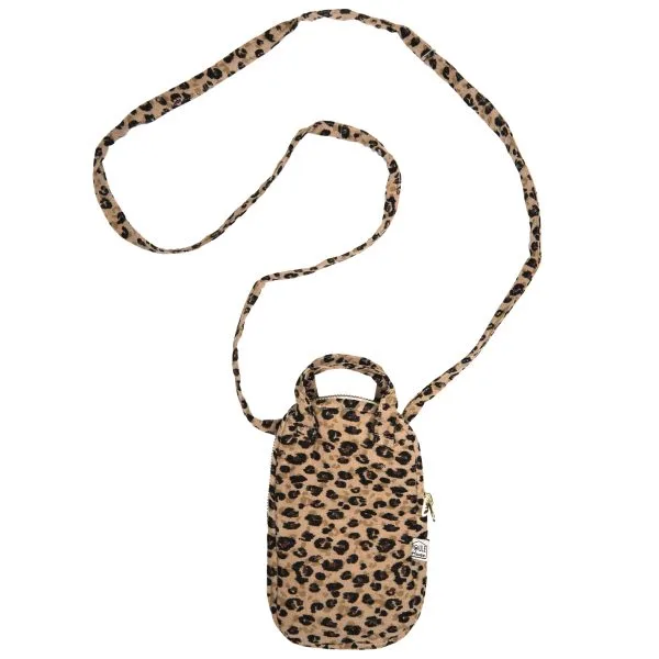Mini sac à bandoulière pour téléphone portable - léopard - Poule House