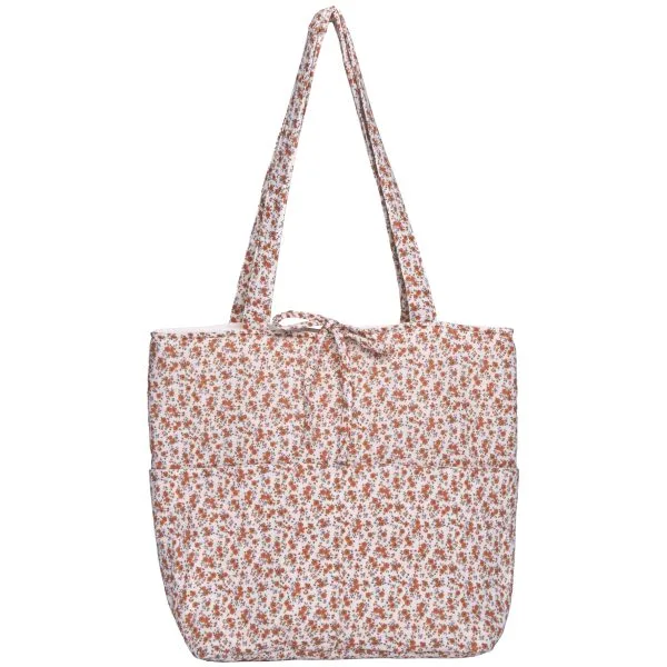Grand sac fourre-tout - liberty orange - Poule House