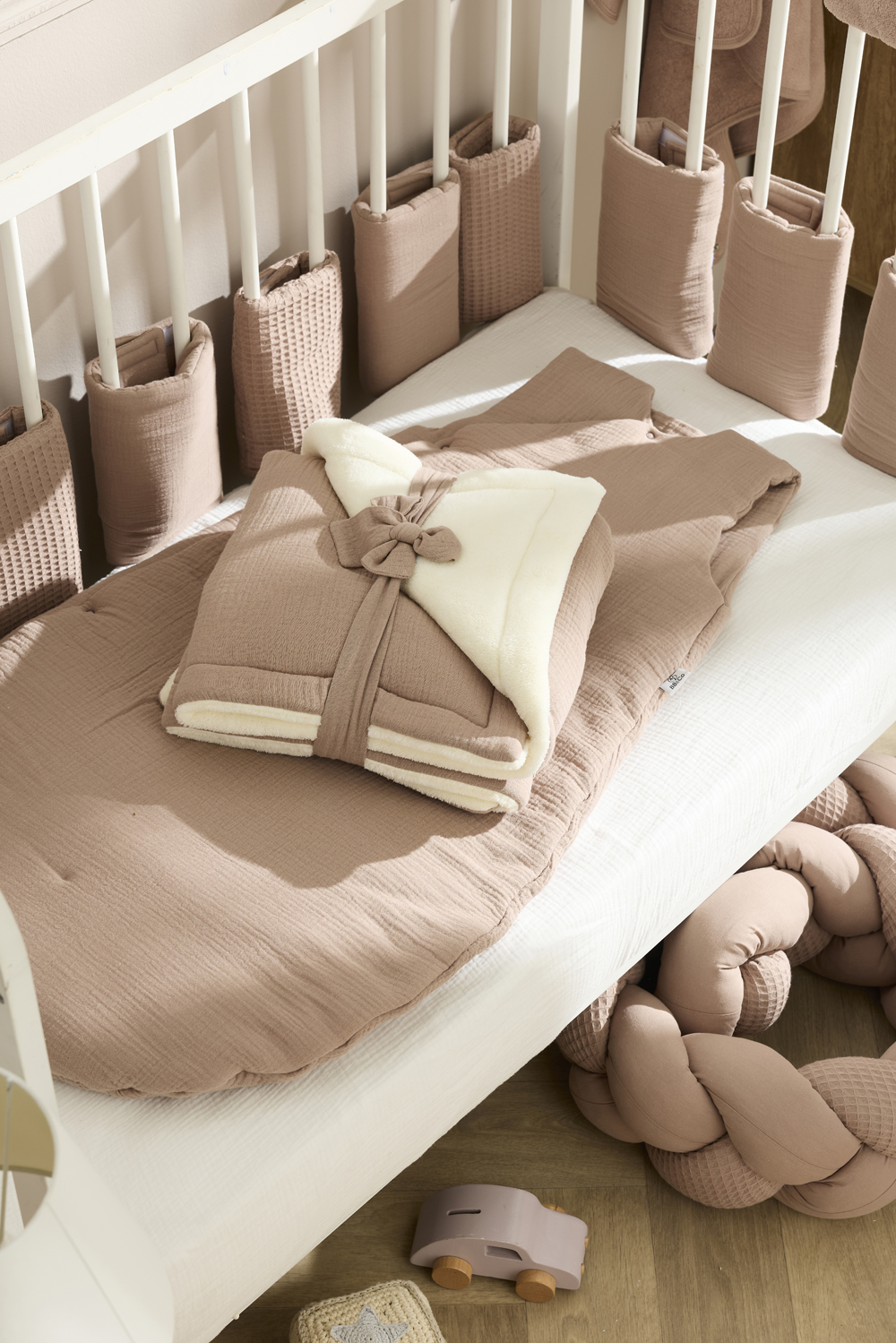 Gigoteuse forme kimono double gaze Mocha - Mix & Match – Image 3
