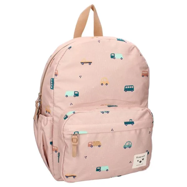 Kidzroom - Sac à dos enfant 36x27x12cm Sweet Cuddles - Voitures beige