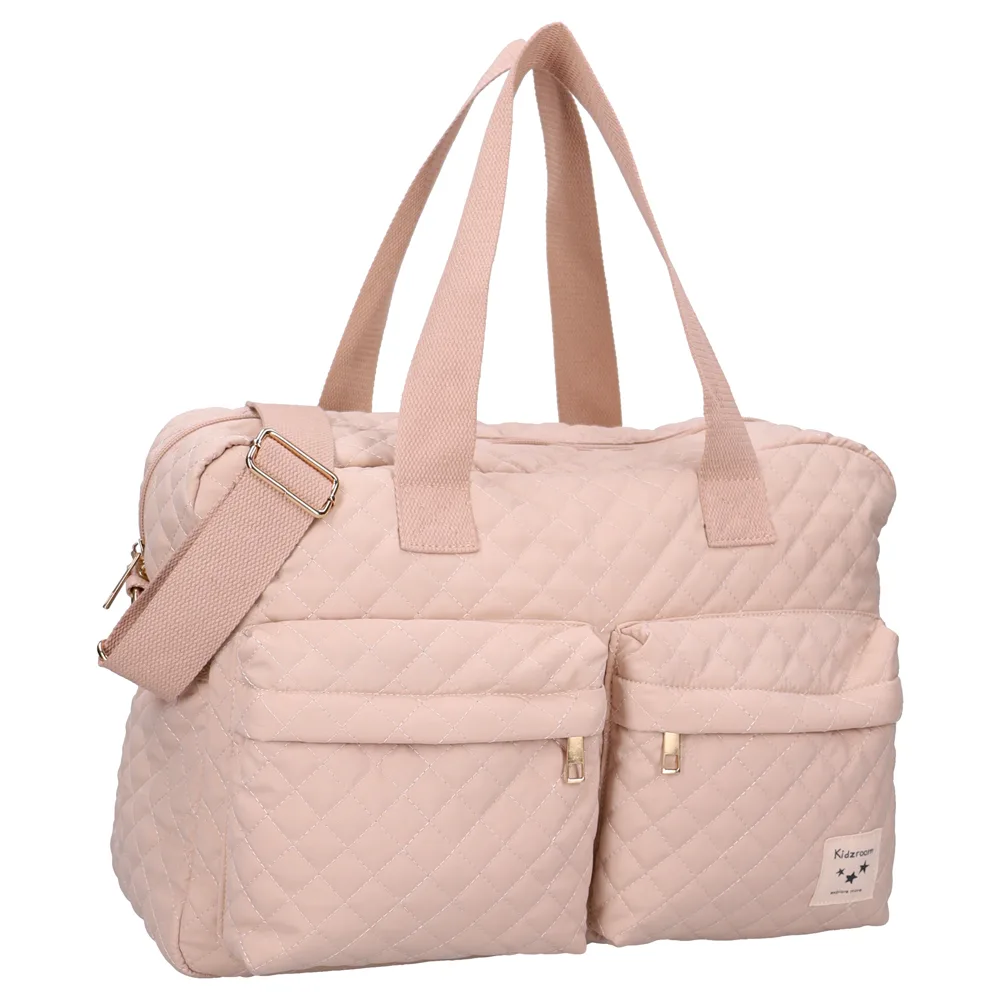 Kidzroom - Sac à langer (+matelas à langer +2 crochets poussette) - matelassé sable