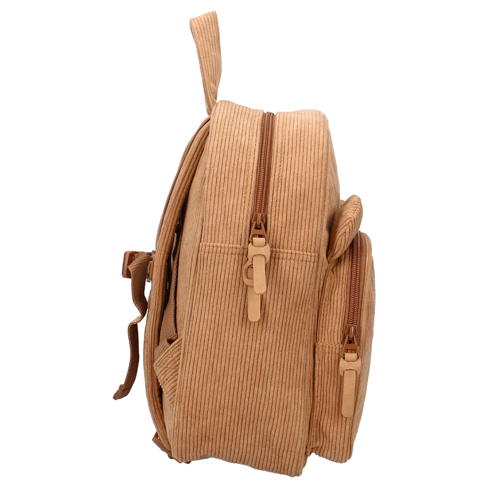 Kidzroom - Sac à dos enfant 31x25x11cm Beary Excited - Ourson côtelé beige – Image 3