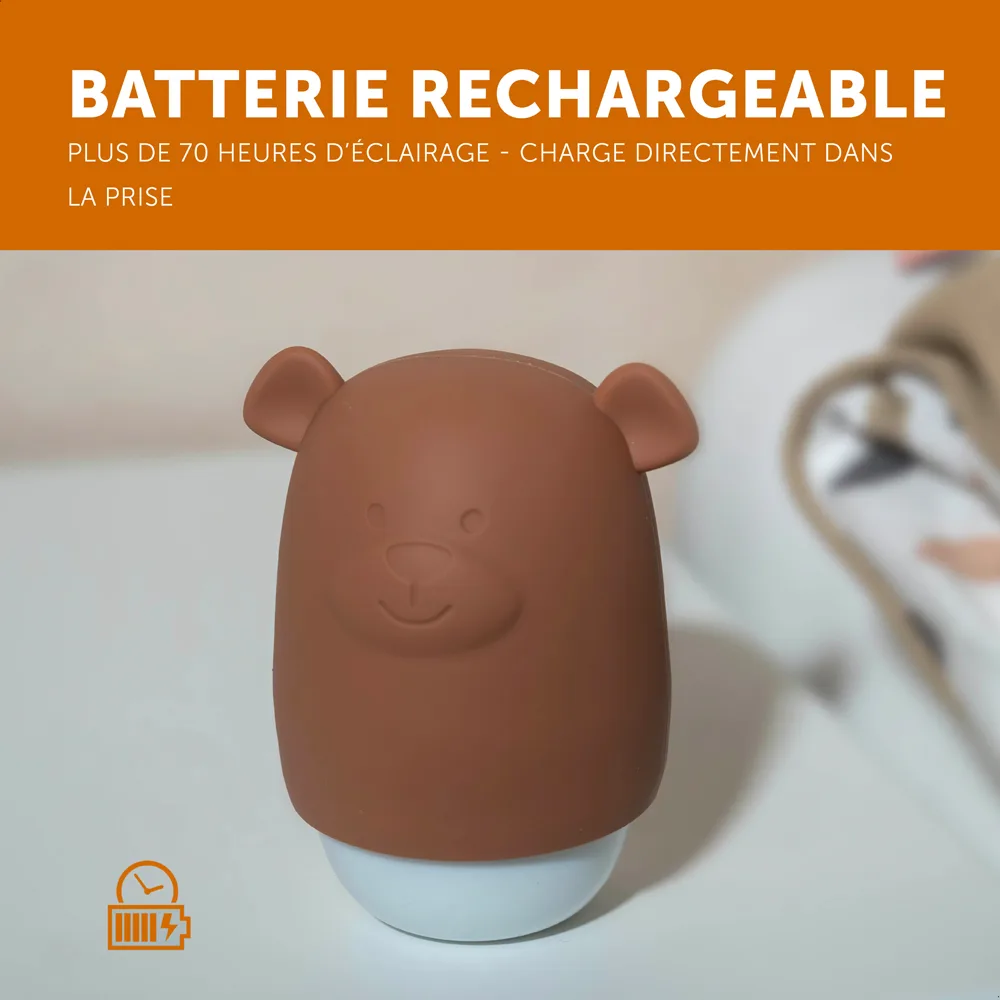 Zazu - Veilleuse Benny compacte nomade - chocolat – Image 4