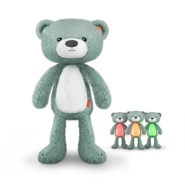 Zazu - Réveil éducatif Brody l’ours avec veilleuse & sons - bleu