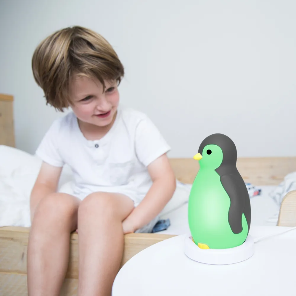 Zazu - Réveil éducatif avec enceinte sans-fil - Pam le pingouin gris – Image 2