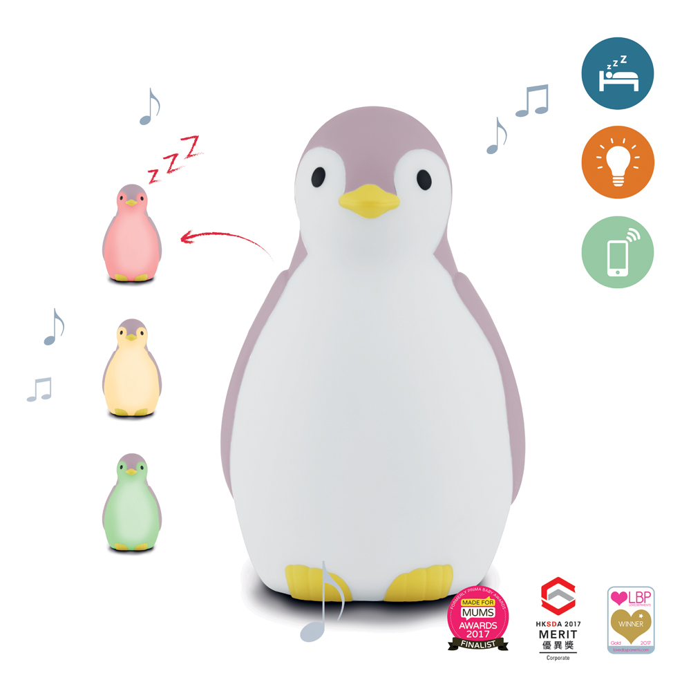 Zazu - Réveil éducatif avec enceinte sans-fil - Pam le pingouin rose – Image 2