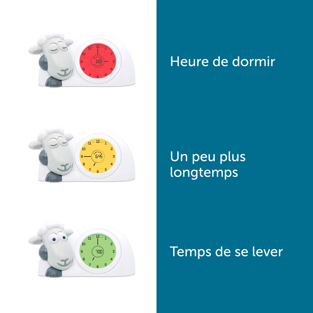 Zazu - Sam le mouton - Réveil éducatif avec veilleuse - gris – Image 3