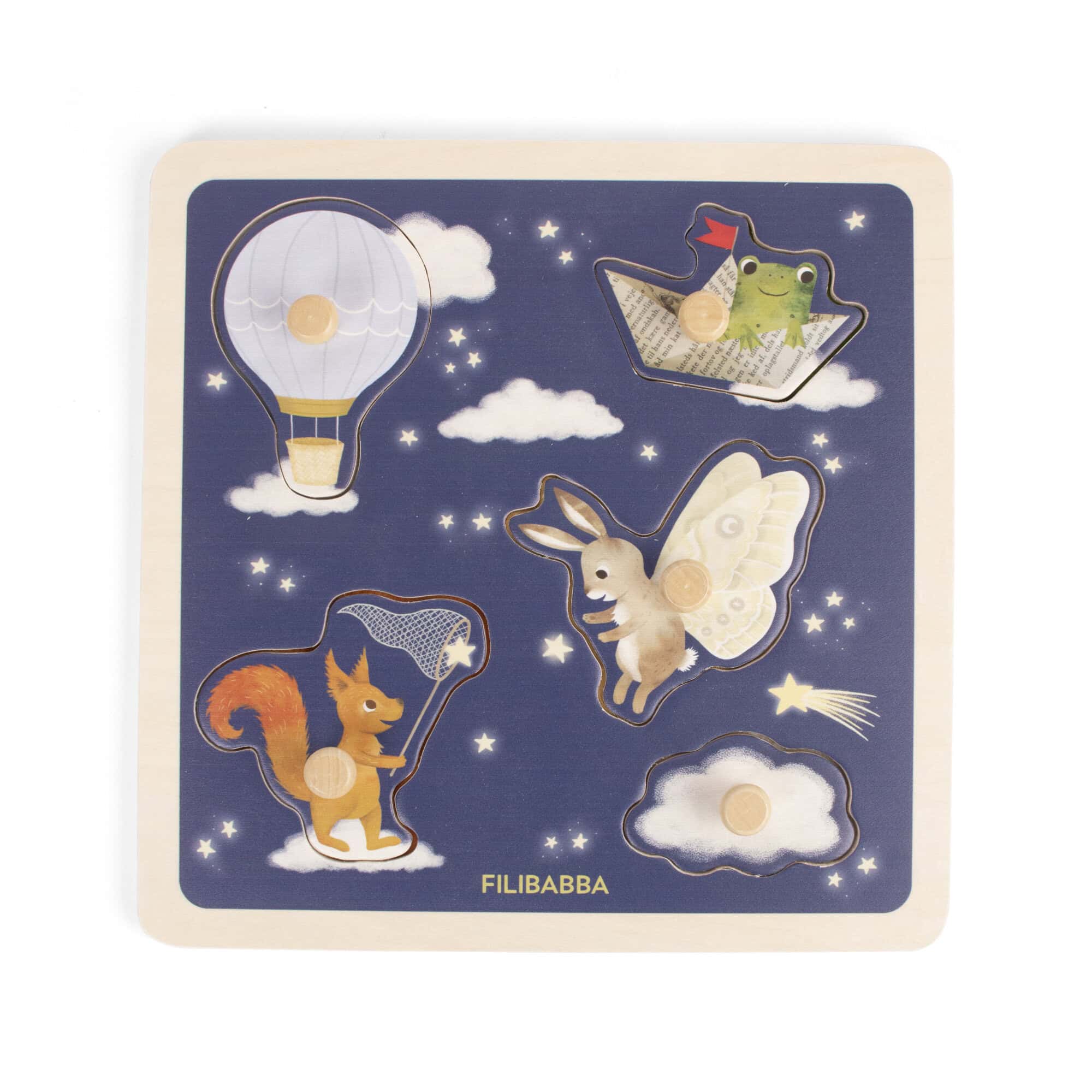 Filibabba – Puzzle sensoriel en bois – Little Adventurers