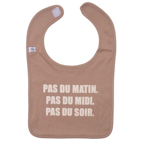 Bavoir "Pas du matin" Mocha
