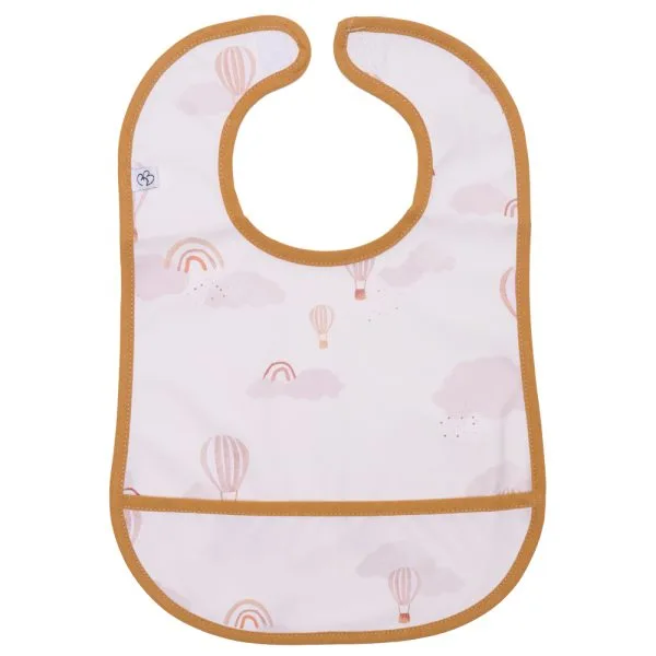 Bavoir en tissu imperméable souple montgolfières