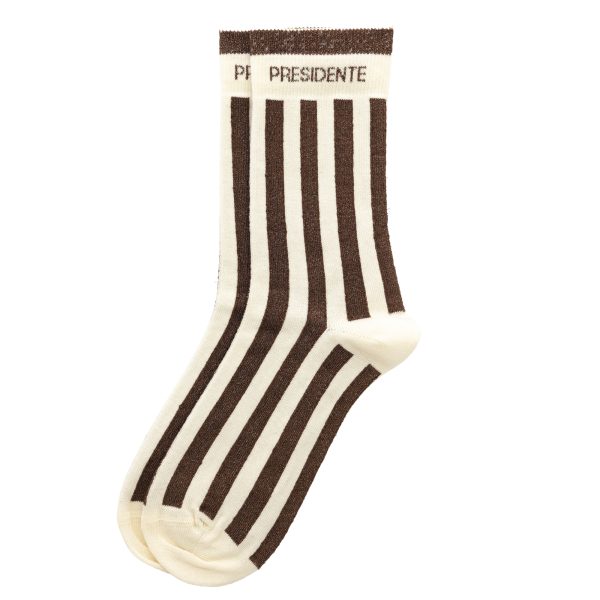 Chaussettes hautes féminines avec mot "PRÉSIDENTE"