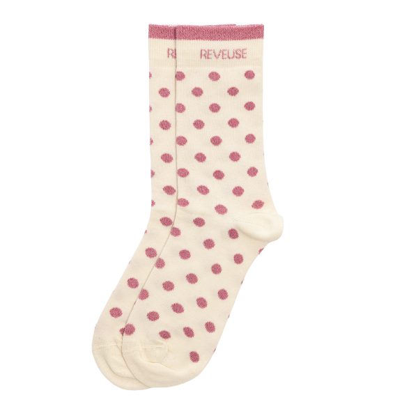 Chaussettes hautes féminines avec mot "RÊVEUSE"