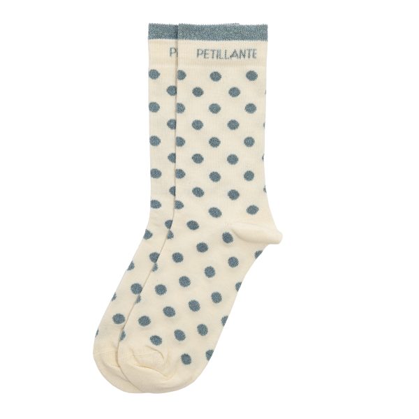 Chaussettes hautes féminines avec mot "PÉTILLANTE"