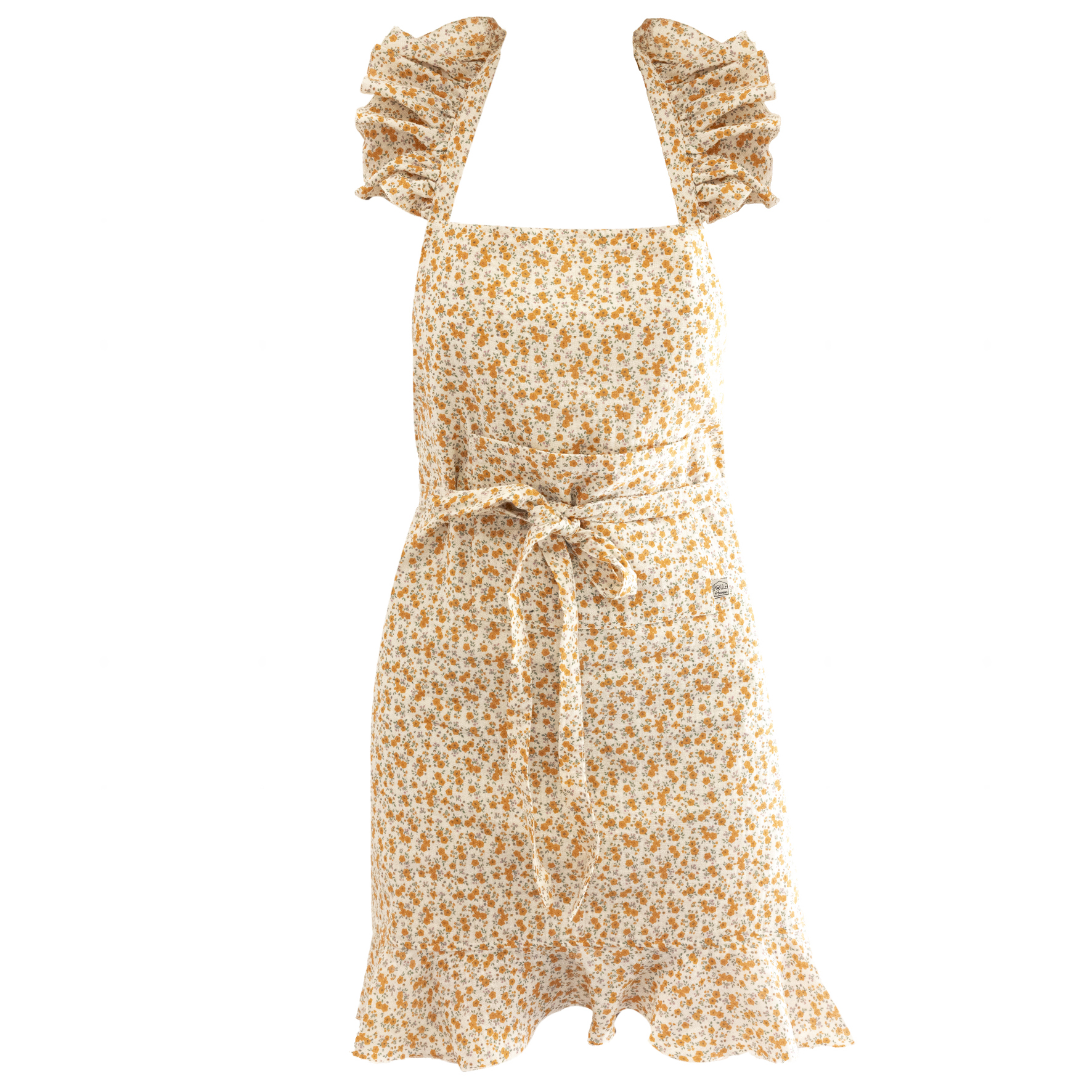 Tablier de cuisine féminin liberty orange