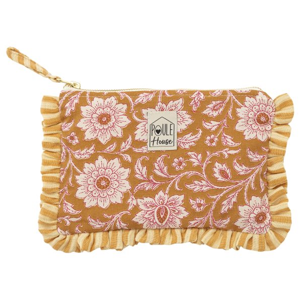 Pochette à froufrou fleurs indiennes – Poule House
