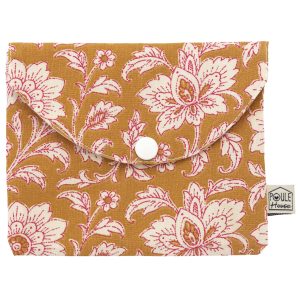 Pochette à savon imperméable fleurs indiennes fermé – Poule House